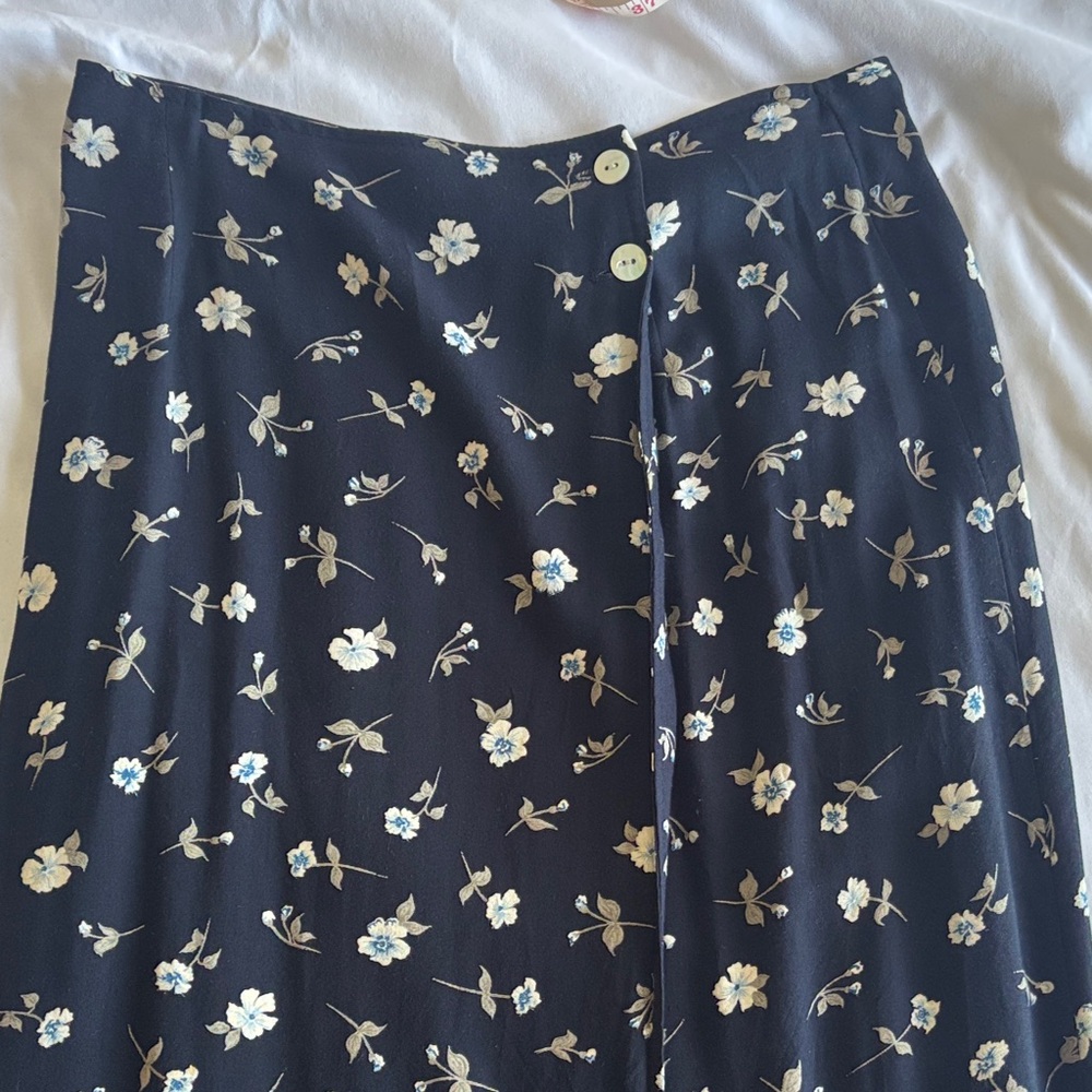 Vintage Floral Wrap Skirt
